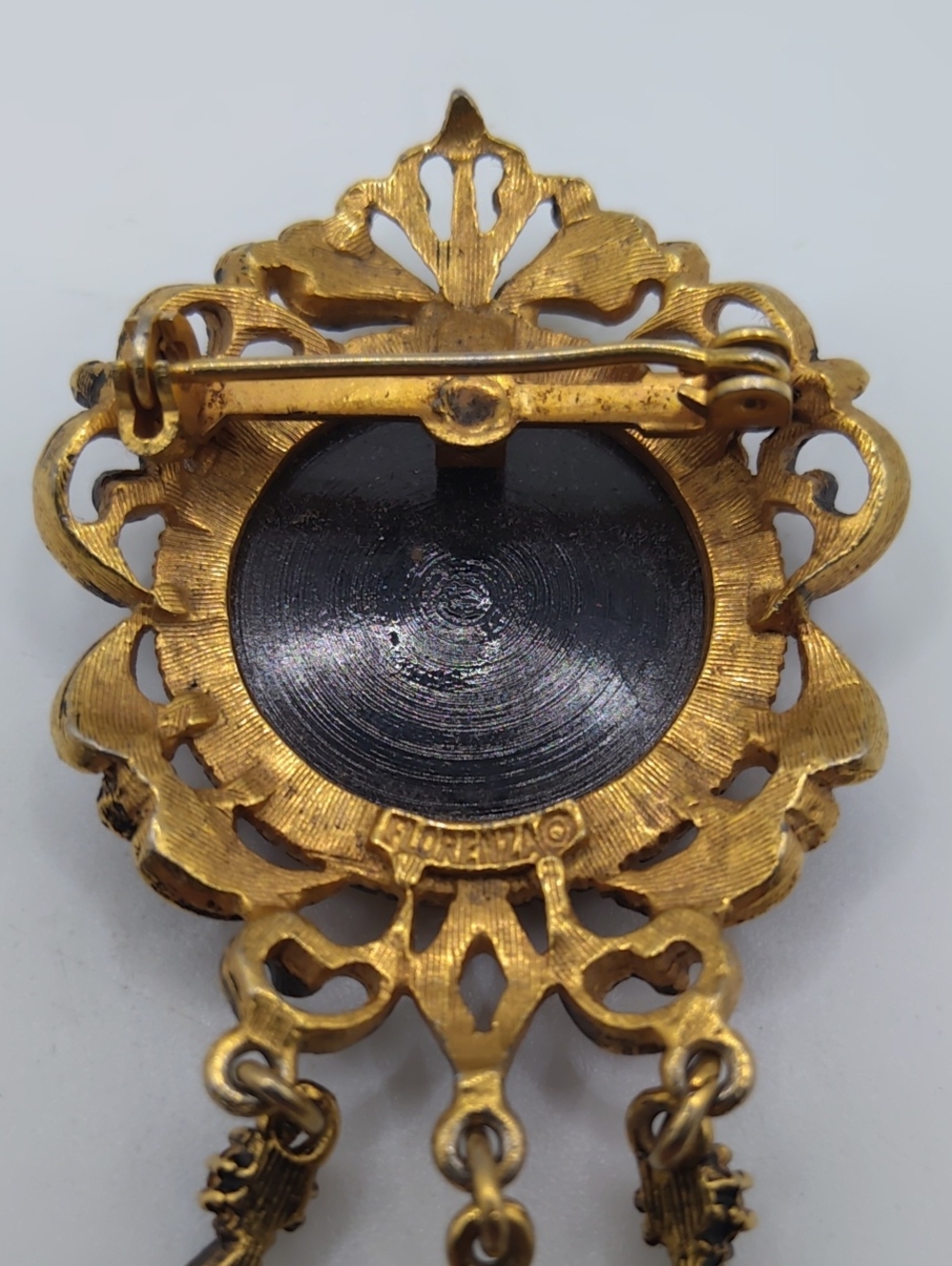Florenza Courting Couple Brooch Vintage - Picture 7 of 7